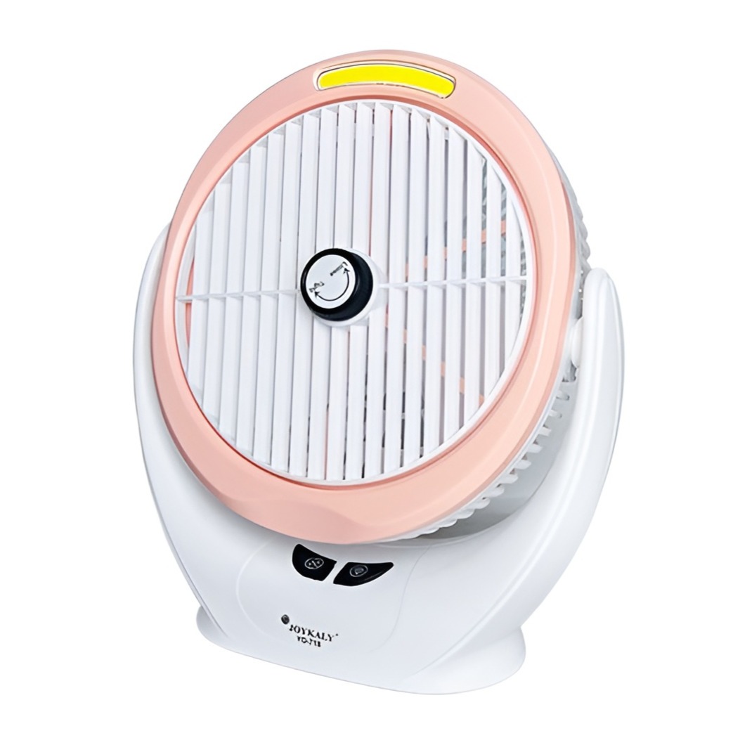 imgi_78_25e168bfc7abb5ac8ffe90146c7c03e5 JOYKALY YG-718 Rechargeable 2400mAh Lithium Battery Multiple Modes Portable Fan With LED Lamp - Image 1