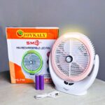 JOYKALY YG-718 Rechargeable 2400mAh Lithium Battery Multiple Modes Portable Fan With LED Lamp