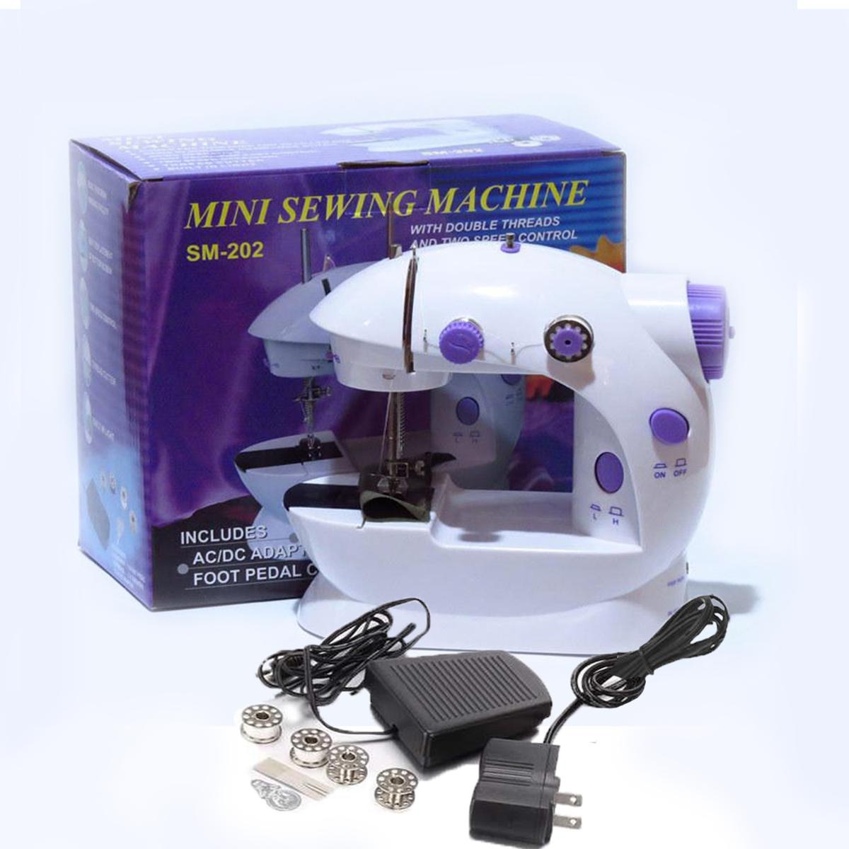 imgi_56_8b0de7cba3be7d9306e7db213ec8cedb Mini Sewing Machine - Dual Speed Portable Mini Electric Pedal Double Threads Rewind Swing Machine - Image 1