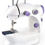 Mini Sewing Machine - Dual Speed Portable Mini Electric Pedal Double Threads Rewind Swing Machine